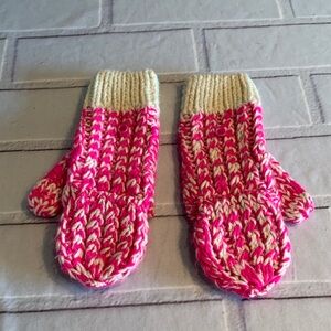 GAP Kids Cream Knit Mittens